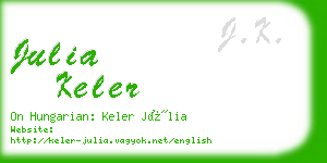 julia keler business card